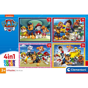 Paw Patrol - 1x12 + 1x16 + 1x20 + 1x24 Peças