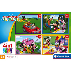 MICKEY MOUSE CLUB HOUESE - 1x12 + 1x16 + 1x20 + 1x24 Peças