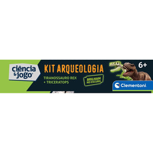 Kit Arqueologia - Tiranossauro Rex + Triceratops