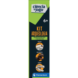 Kit Arqueologia - Tiranossauro Rex + Triceratops