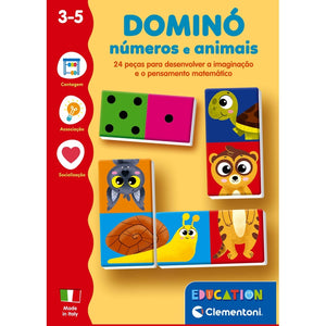 Dominó Números e Animais