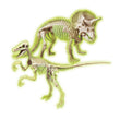 Carregar imagem no visualizador da galeria, Jurassic World 3 Triceratops e Velociraptor