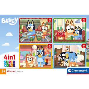 Bluey - 1x12 + 1x16 + 1x20 + 1x24 Peças