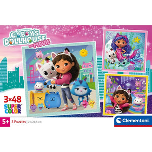 GABBY'S DOLLHOUSE - 3x48 Peças