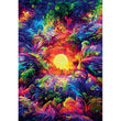 Carregar imagem no visualizador da galeria, Psychedelic Jungle Sunrise - 500 Peças
