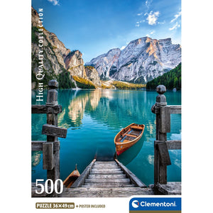 Braies Lake - 500 Peças