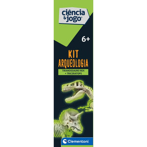 Kit Arqueologia - Tiranossauro Rex + Triceratops