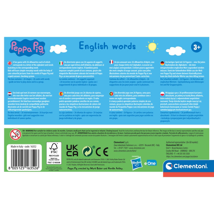 Peppa Pig - aprender inglês – Clementoni PT
