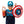 Carregar imagem no visualizador da galeria, Marvel Super Hero - Máscara Capitão América

