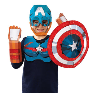 Marvel Super Hero - Máscara Capitão América