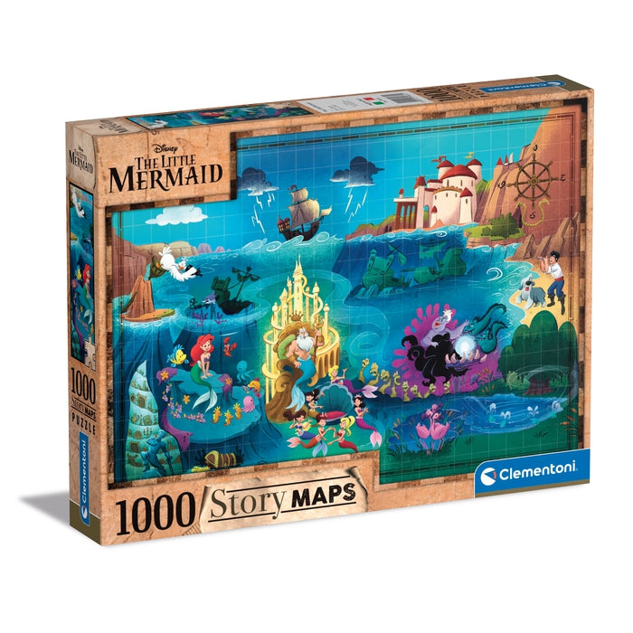 Disney Maps Little Mermaid - 1000 Peças