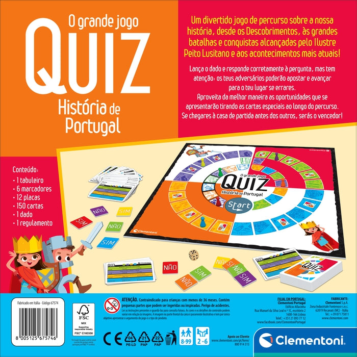 O Grande Jogo Quiz - História de Portugal - Autobrinca Online